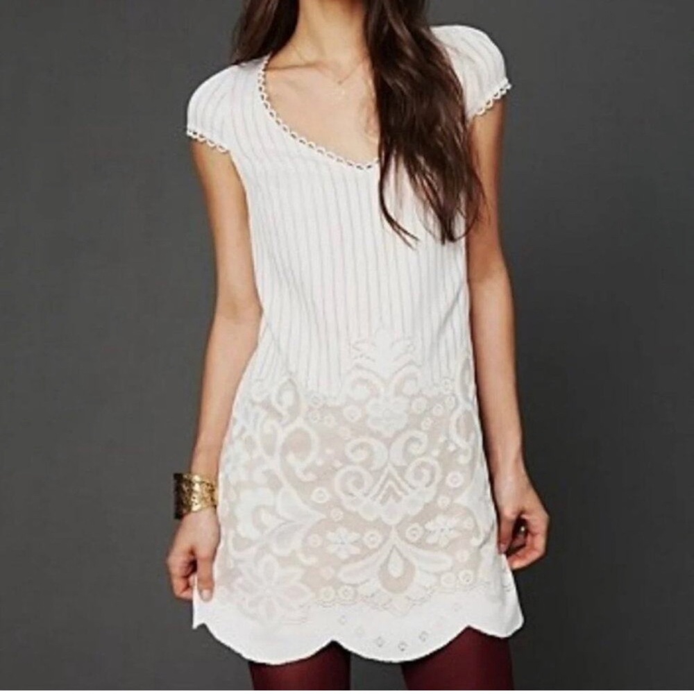 FREE PEOPLE - NEW ROMANTICS - Lace Shift Dress, size 10